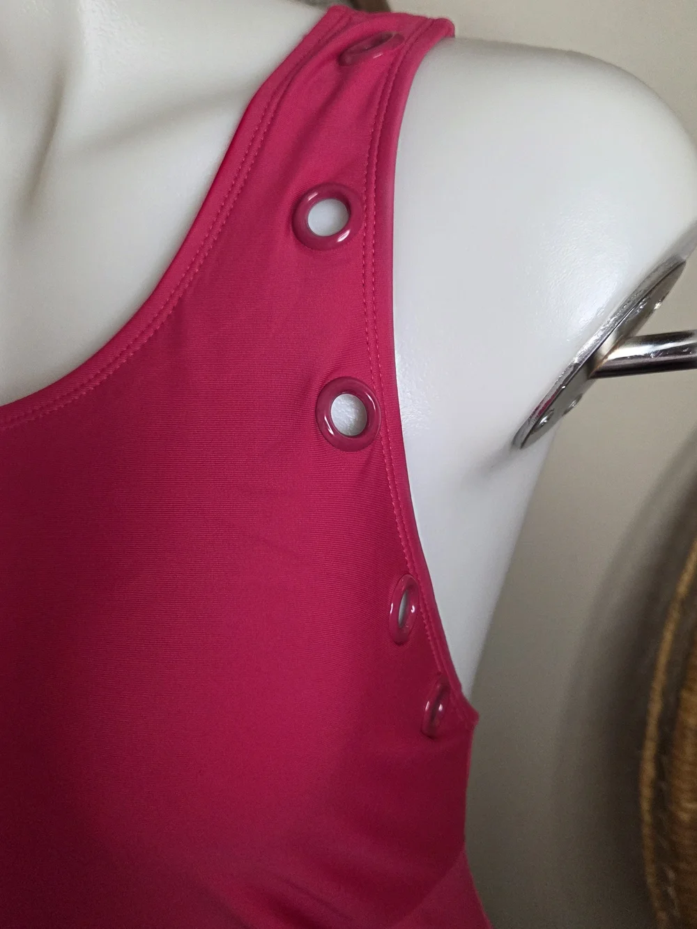 Juicy Couture Bright Pink Crossback One-Piece Swimsuit NWT